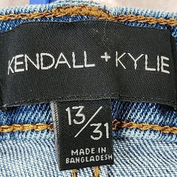 Kendell And Kylie The Drifter High Rise Factory Distressed Jean Shorts Size 31 - Picture 6 of 9